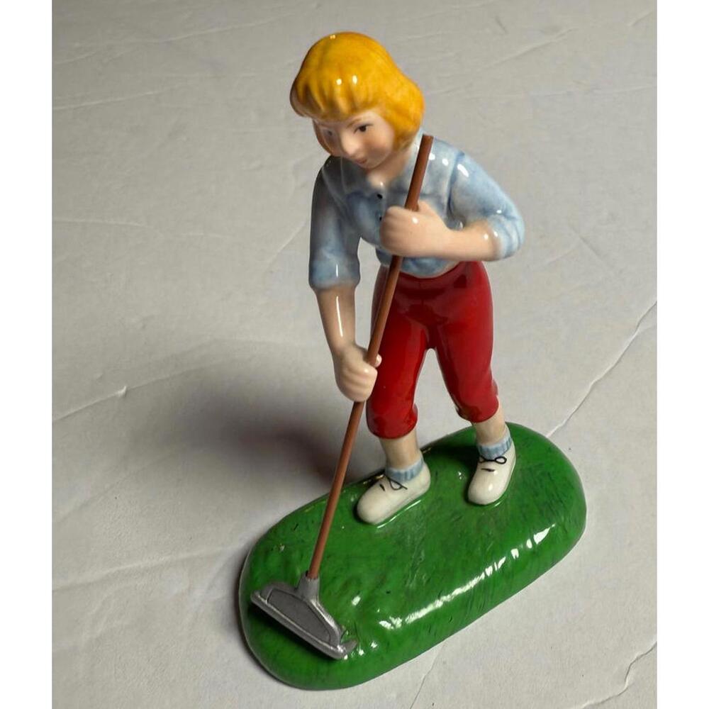 Department 56  Snow Village figurine "Work A‎ Little, Play A Little" 55208.